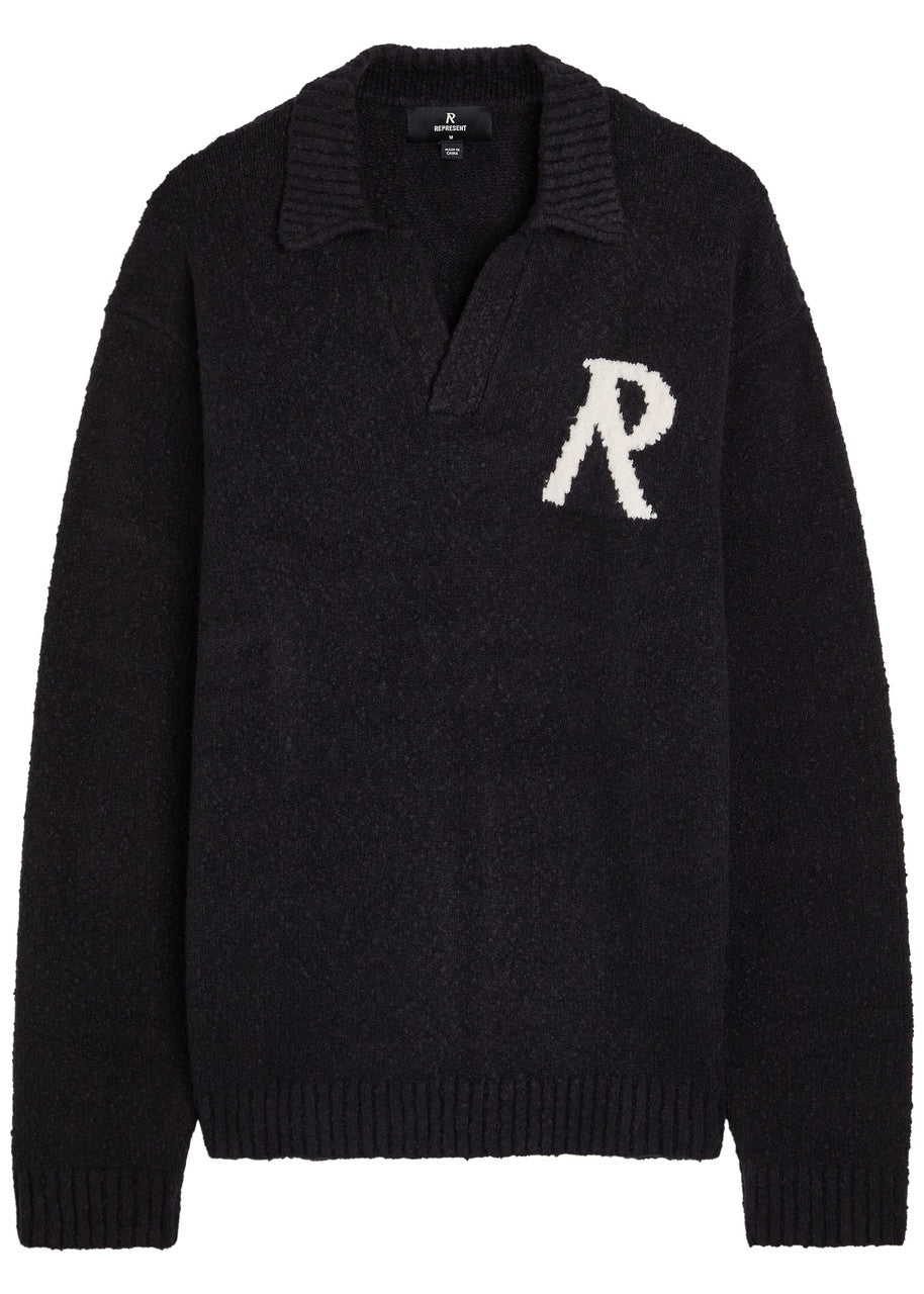 Represent Knit Polo Sweater